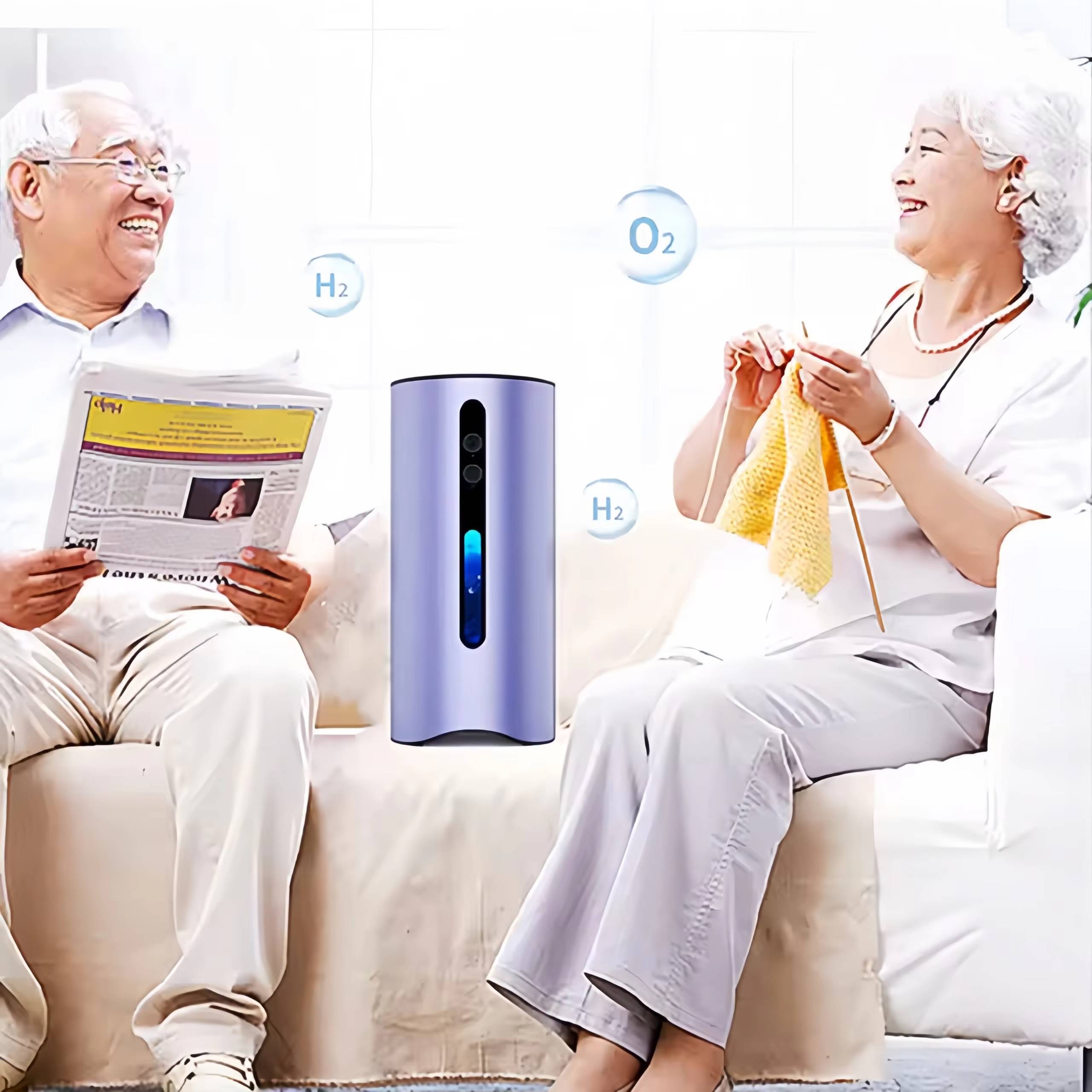 PEM Hydrogen Inhaler 1600ml/min, 99.992% Purity H₂ Generator
