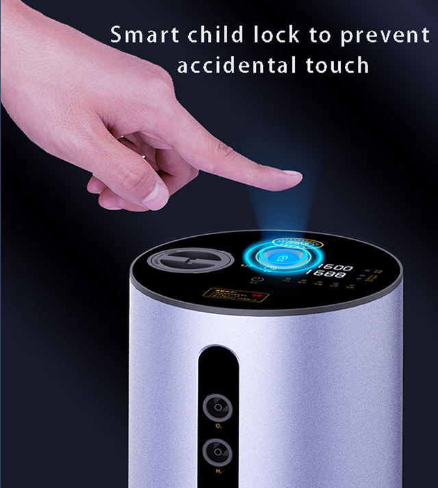 PEM Hydrogen Inhaler 1600ml/min, 99.992% Purity H₂ Generator