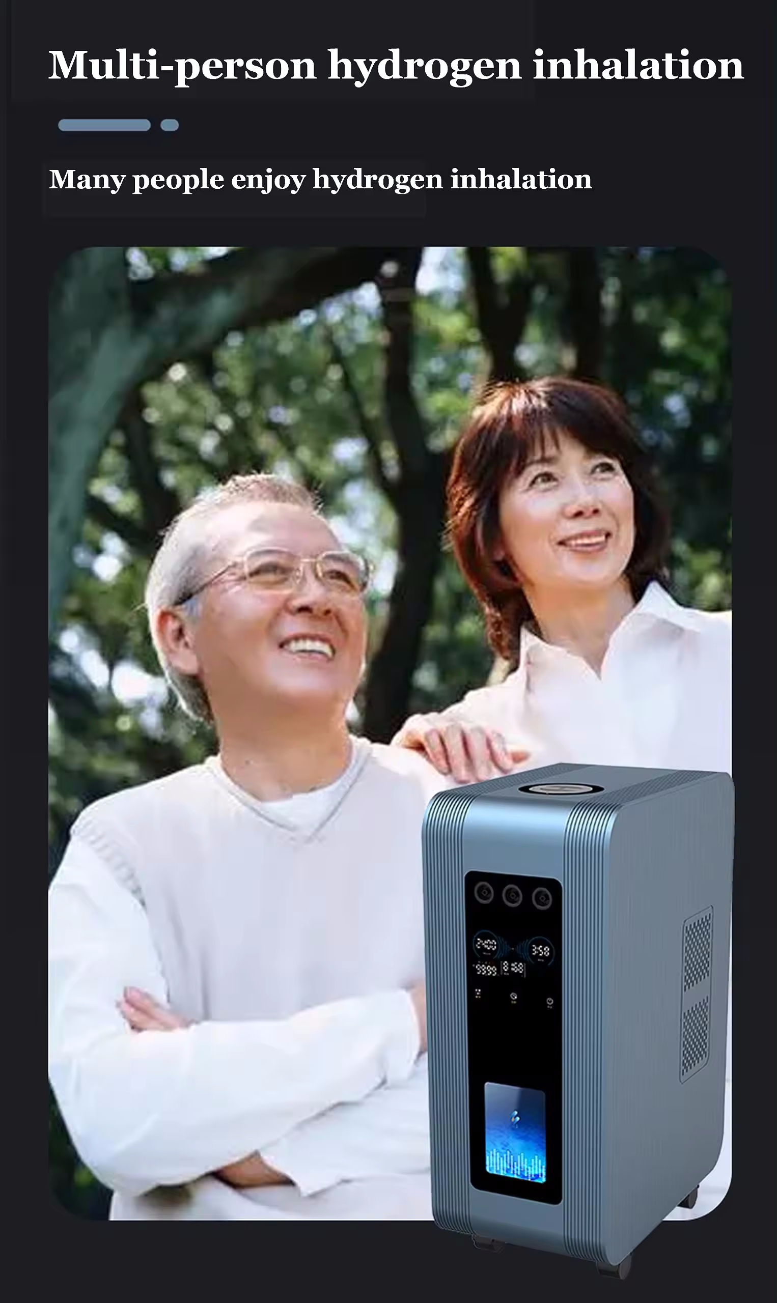 PEM Hydrogen Inhaler 2400ml/min, 99.99% Purity H₂ Generator